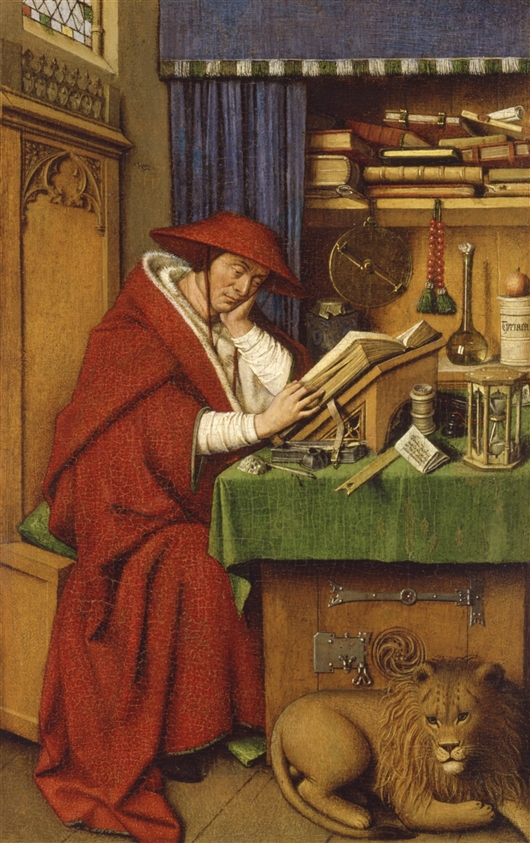 St Jerome in his study.