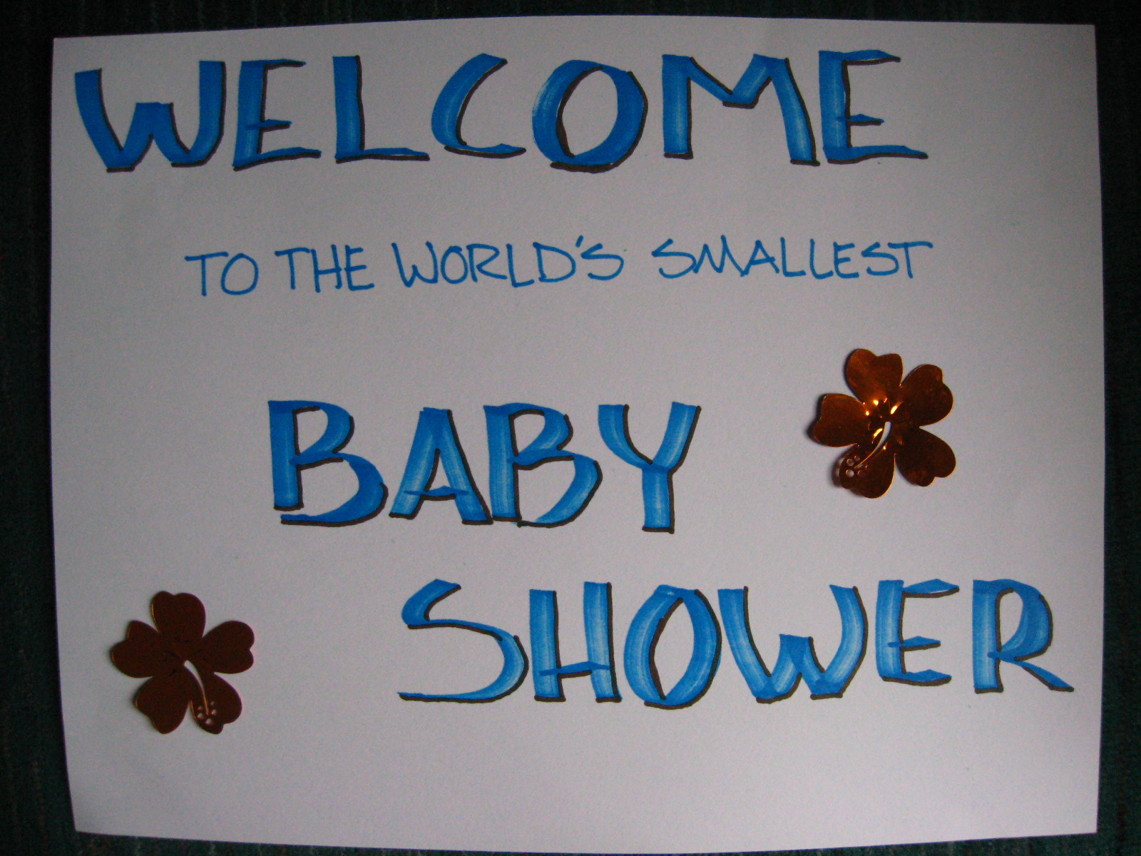 world’s smallest baby shower!